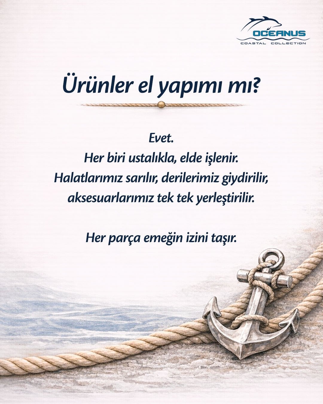 Oceanus el yapımı deniz temalı sofra tasarımları